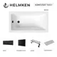 Ванна акриловая Helmken Rivana 315R5F6082 130х70 комплект 5 в 1 цвет белый/серый/черный