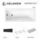 Ванна акриловая Helmken Luna 09X31772B9 140x70 комплект 4 в 1 цвет белый/черный
