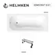 Ванна акриловая Helmken Edelva 80R3E16636 150х70 комплект 2 в 1: прямоугольная ванна, ножки