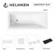 Ванна акриловая Helmken Rivana 096P65019E 150x70 комплект 5 в 1 цвет белый/черный