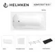 Ванна акриловая Helmken Edelva 2574224T2B 130x70 комплект 5 в 1 цвет белый/черный