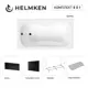 Ванна акриловая Helmken Edelva 383E3004N5 130x70 комплект 5 в 1 цвет белый/черный