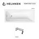 Ванна акриловая Helmken Luna 614M2Y1479 160x70 комплект 2 в 1: прямоугольная ванна, ножки