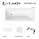 Ванна акриловая Helmken Luna 8634Y3544V 170x70 комплект 4 в 1: прямоугольная ванна, ножки, лицевой и торцевой экраны цвет белый