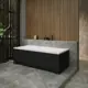 Ванна акриловая Helmken Rivana 0E3298283Y 160 x 70 комплект 3 в 1 цвет белый/черный