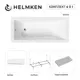 Ванна акриловая Helmken Rivana 4T22N83295 170 x 70 комплект 4 в 1 цвет белый/серый