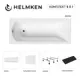 Ванна акриловая Helmken Vespera 6M0K522818 160х70 комплект 5 в 1 цвет белый/черный