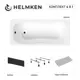 Ванна акриловая Helmken Edelva 82733X618D 160x70 комплект 4 в 1 цвет белый/серый/черный