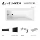Ванна акриловая Helmken Rivana SN83150691 170х70 комплект 5 в 1 цвет белый/серый/черный