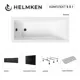 Ванна акриловая Helmken Rivana 87X465M906 170х70 комплект 5 в 1 цвет белый/серый/черный