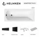 Ванна акриловая Helmken Vespera 91D583230M 170х70 комплект 5 в 1 цвет белый/черный