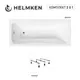 Ванна акриловая Helmken Luna 3051008F1M 170х70 комплект 2 в 1 цвет белый