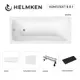 Ванна акриловая Helmken Luna P891025R32 170х70 комплект 5 в 1 цвет белый/черный