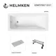 Ванна акриловая Helmken Rivana GT46662837 160 x 70 комплект 3 в 1 цвет белый/серый