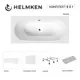 Ванна акриловая Helmken Vienna 51V5532B73 150x75 комплект 5 в 1 цвет белый/серый