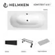 Ванна акриловая Helmken Vienna 5X518514G7 150x75 комплект 4 в 1 цвет белый/серый/черный