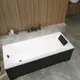 Ванна акриловая Helmken Vespera 468R42659P 150 x 70 комплект 4 в 1 цвет белый/черный