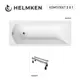 Ванна акриловая Helmken Vespera G243030K59 170 x 70 комплект 2 в 1 цвет белый