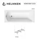 Ванна акриловая Helmken Vespera 013R1G1213 160 x 70 комплект 2 в 1 цвет белый/черный