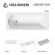 Ванна акриловая Helmken Vespera 8556B5X846 180 x 80 комплект 4 в 1 цвет белый/серый