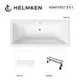 Ванна акриловая Helmken Alvaro 3649B10K99 175 x 80 комплект 3 в 1 цвет белый/серый