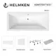 Ванна акриловая Helmken Alvaro 531V2174F3 155 x 70 комплект 5 в 1 цвет белый/серый/черный