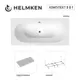 Ванна акриловая Helmken Vienna 2E368593V1 170 x 75 комплект 3 в 1 цвет белый/серый