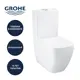 Унитаз-компакт Grohe Clova 39909000 безободковый, быстросъемным сиденьем микролифт цвет белый