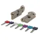 Цилиндровый механизм Punto MaxPro7002Knob80mm (45+10+25) SN никель 7key с вертушкой