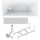 Ванна Am.pm Gem W90A-160-070W-ARPOFl акриловая 160x70, каркас, устр-во слива-перелива полуавтомат, фронтальная панель цвет белый