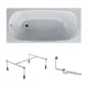Ванна акриловая Damixa Willow WILL-150-070W-AROflB 150x70 каркас, слив-перелив