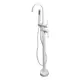 Смеситель для ванны Maxonor pure life Pl3087-8 однорычажный с душевой лейкой цвет белый матовый, белый