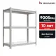 Стеллаж металлический Ironmebel 90x100x40 см нагрузка до 100 кг металл цвет белый
