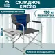 Кресло складное Jungle Camp 70648 Chester Alu Navy кемпинговое 85x44x84 см