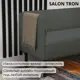 Диван прямой Salon tron Монреаль divan_monreal130_02 130x75x54 см велюр цвет серый