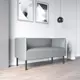Диван прямой Salon tron Монреаль divan_monreal130_14 130x75x54 см искусственная кожа цвет экокожа серая