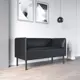Диван прямой Salon tron Монреаль divan_monreal130_15 130x75x54 см искусственная кожа цвет экокожа черная