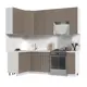 Кухонный гарнитур Стендмебель КсенияКГ130-170в-БКМ 170x237x60 см ЛДСП цвет капучино