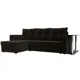 Диван Лига Диванов Атланта Лайт 112505L 246x90x141 см вельвет цвет коричневый