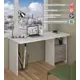 Стол письменный Мэрдэс СКЛ-Прям150Р БЕН 150x77x60 см ЛДСП цвет белый/ясень шимо светлый