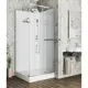 Душевая кабина Ceruttispa MiMi90T 90x90 см без крыши профиль хром стекло прозрачное