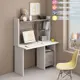 Стол письменный Мэрдэс СКЛ-Прям120+НКЛ-120 БЕН 120x152x60 см ЛДСП цвет белый/ясень шимо светлый