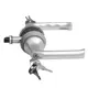 Замок с ручкой Hoppe HCS A113S London KEY/KEY F11серебристая без фальца A=35-45мм backset 60мм