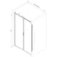 Душевая дверь Am.pm 362242 100см эффект стекла прозрачный раздвижной