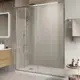 Душевая дверь Belbagno 587852 150см эффект стекла прозрачный раздвижной