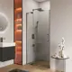 Душевая дверь Cezares 613399 110см эффект стекла прозрачный распашной