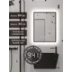 Зеркало для ванной Alias В раме для ванной qvr906025b с подсветкой 60x90см