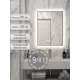 Зеркало для ванной Alias В раме для ванной qvr705025s с подсветкой 50x70см
