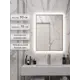 Зеркало для ванной Alias В раме для ванной qvr90702s с подсветкой 70x90см
