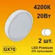 Набор ламп светодиодных Ecola T7pv20elc GX70 220 В 20 Вт диск матовый 1800 Лм нейтральный белый свет 2 шт